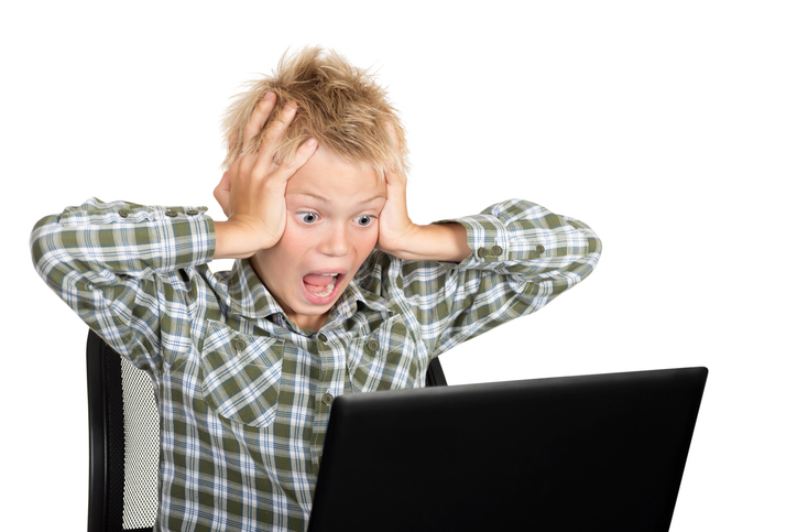 Boy with the laptop
